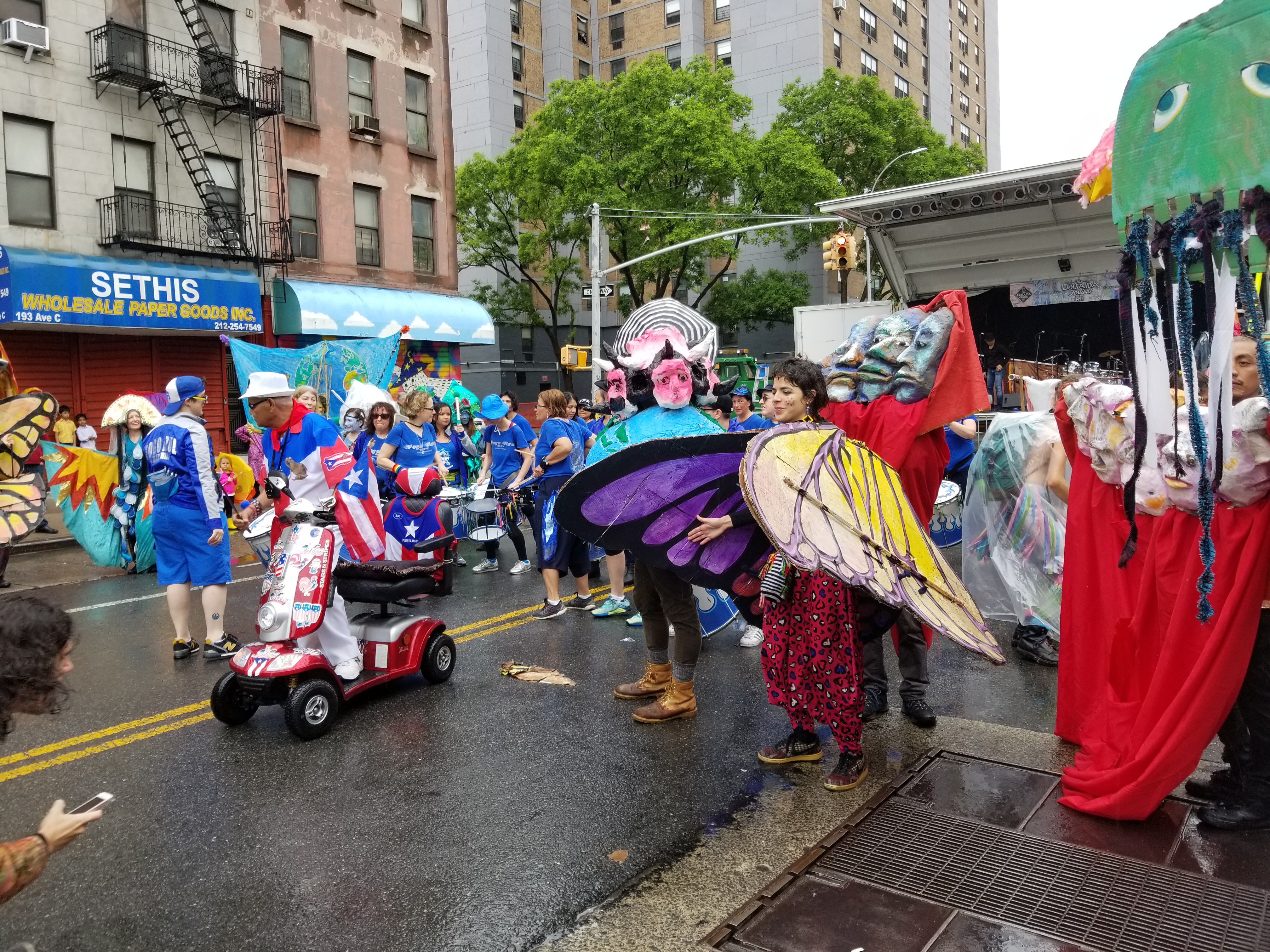 This is a photo of the parade at the Loisaida Festival in New York City. I took it in 2018.